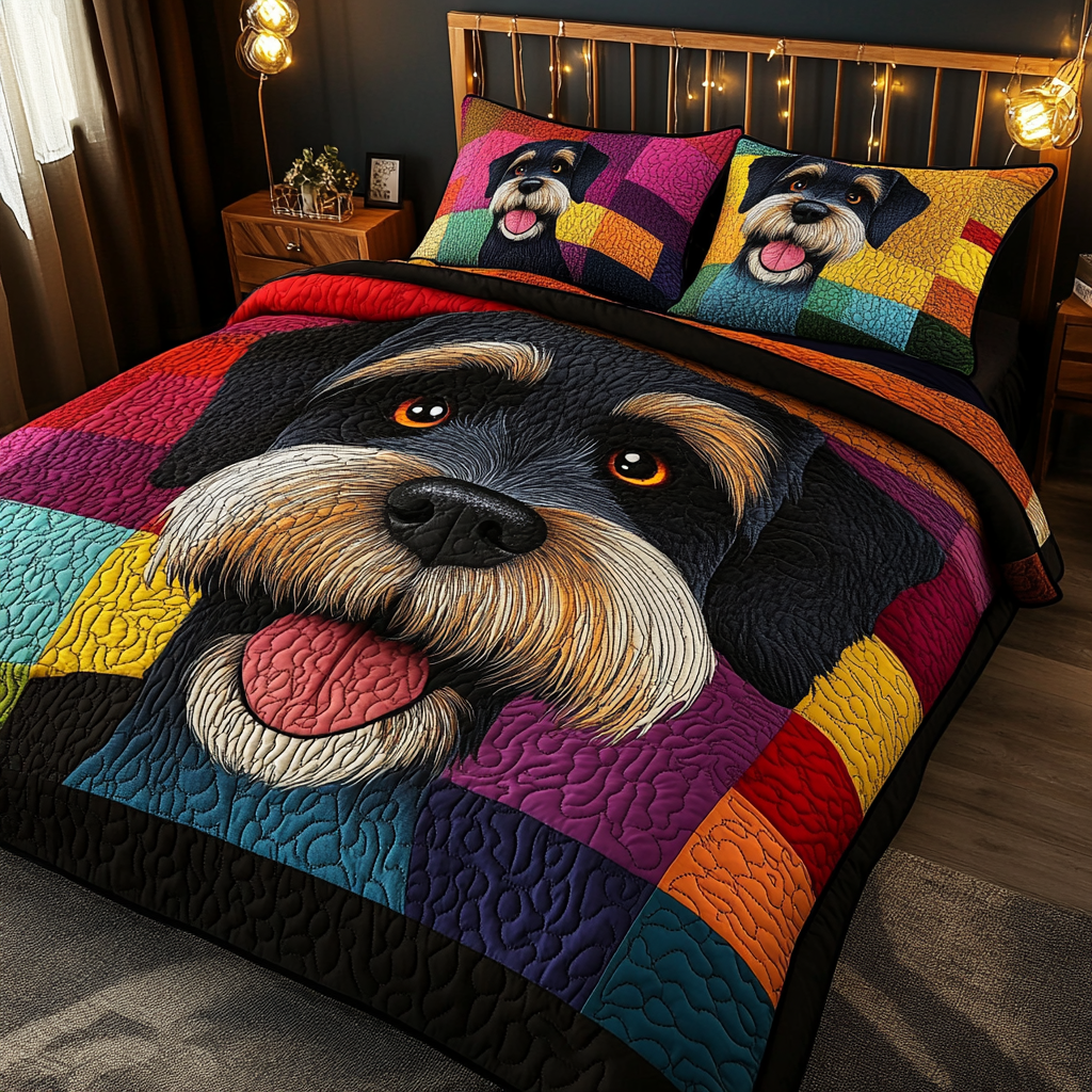 Schnauzer TAI181024362 Quilt Bedding Set