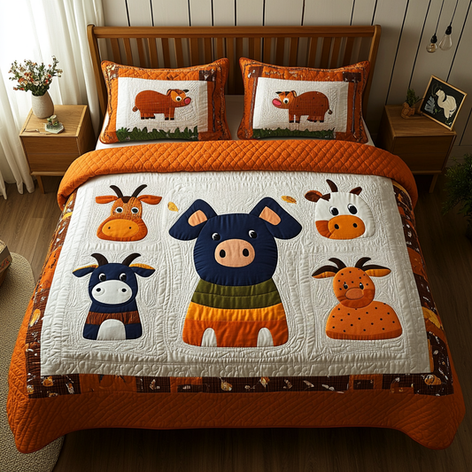 Farm Animal DAI051224141 Quilt Bedding Set