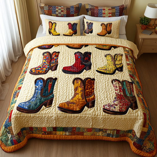 Cowboy Boots DAI280824254 Quilt Bedding Set