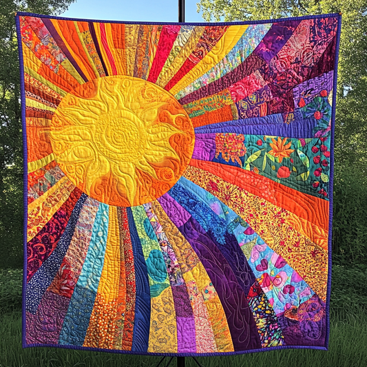 Hippie Sun TAI021024286 Quilt Blanket