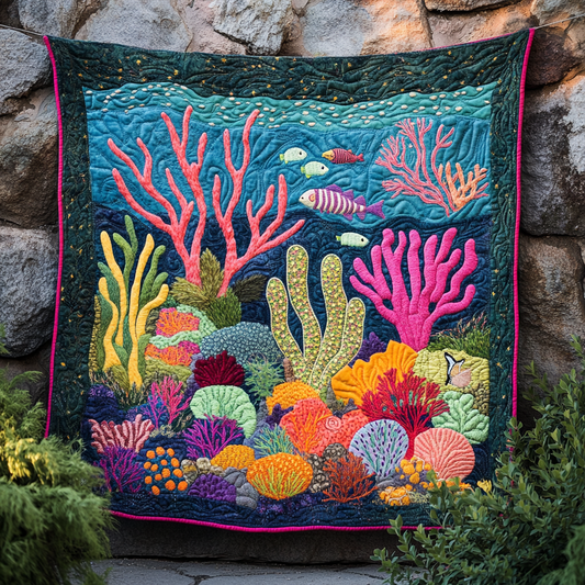 Coral Reef DAI150125086 Quilt Blanket