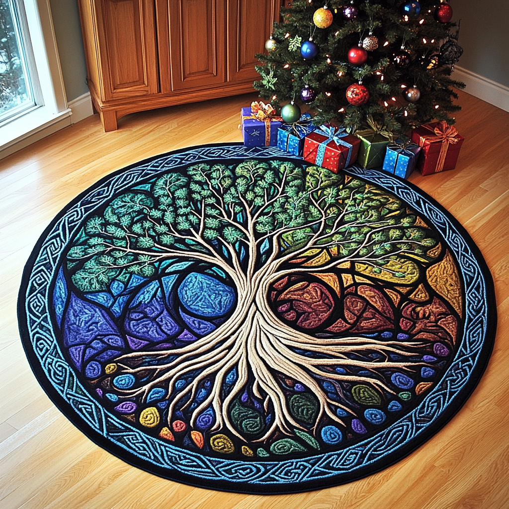 Tree Of Life TAI101224626 Quilted Tree Skirt