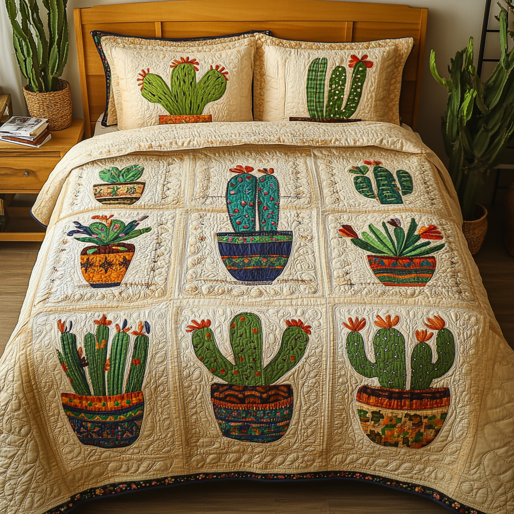 Cactus DAI190824234 Quilt Bedding Set