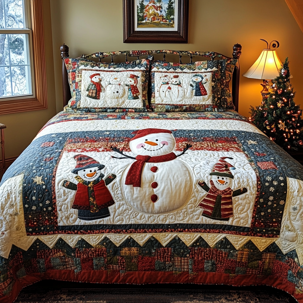 Snowman DAI190824235 Quilt Bedding Set