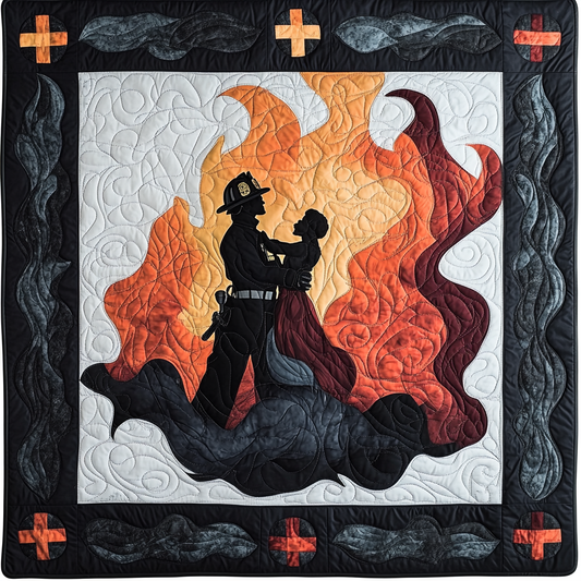 Firefighter TAI101224234 Quilt Blanket