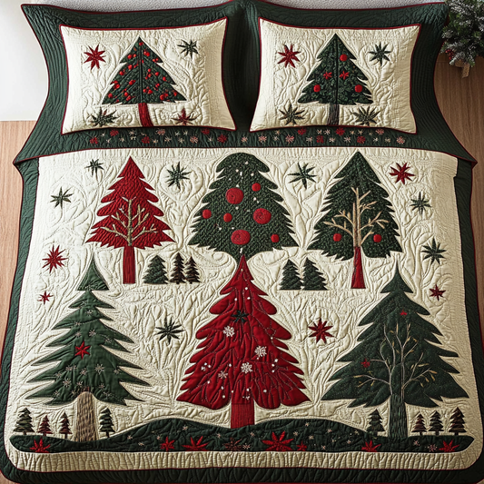 Christmas Tree TAI141124209 Quilt Bedding Set