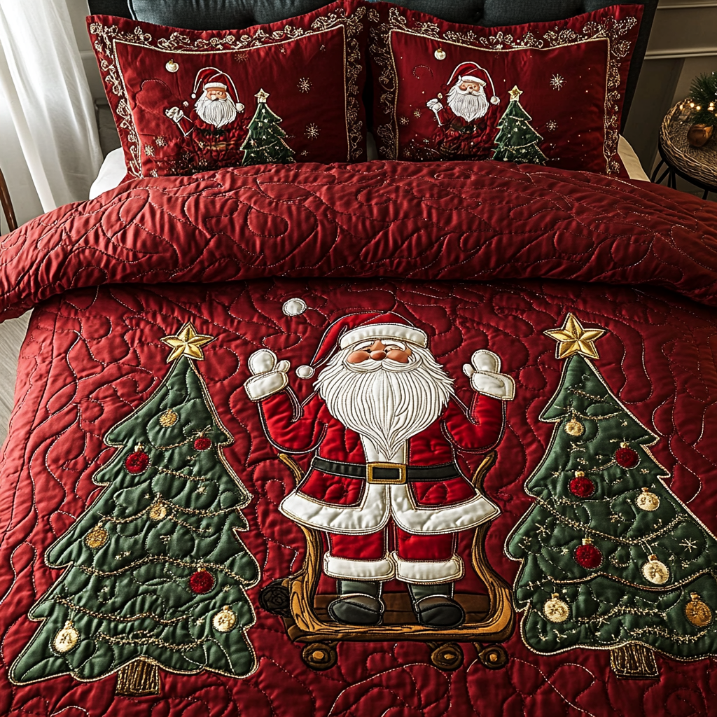 Christmas Santa TAI201124096 Quilt Bedding Set