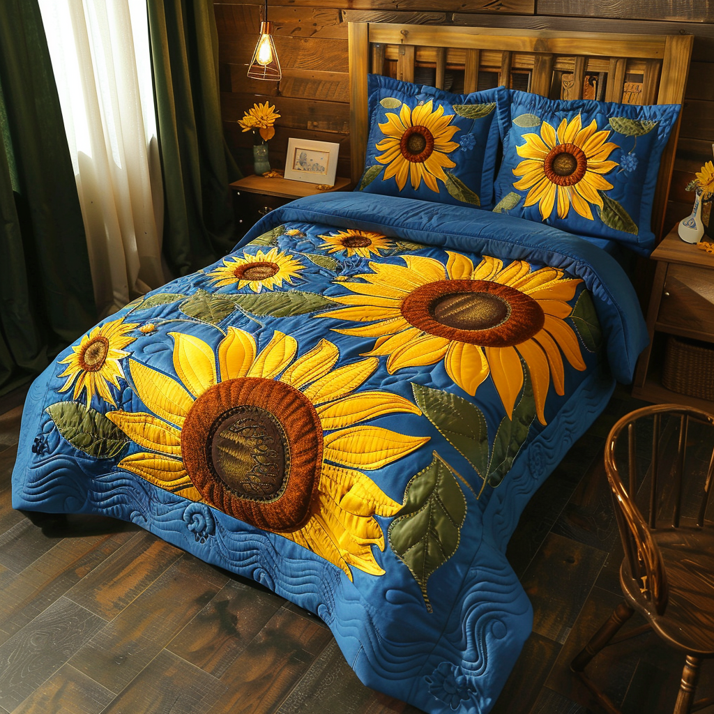 Sunflower TAI170724082 Quilt Bedding Set