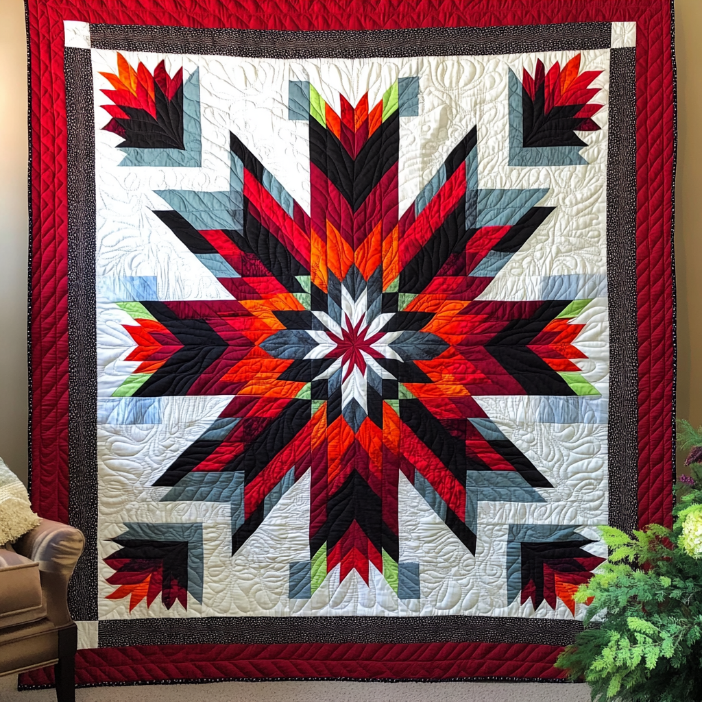 Native American TAI091024042 Quilt Blanket