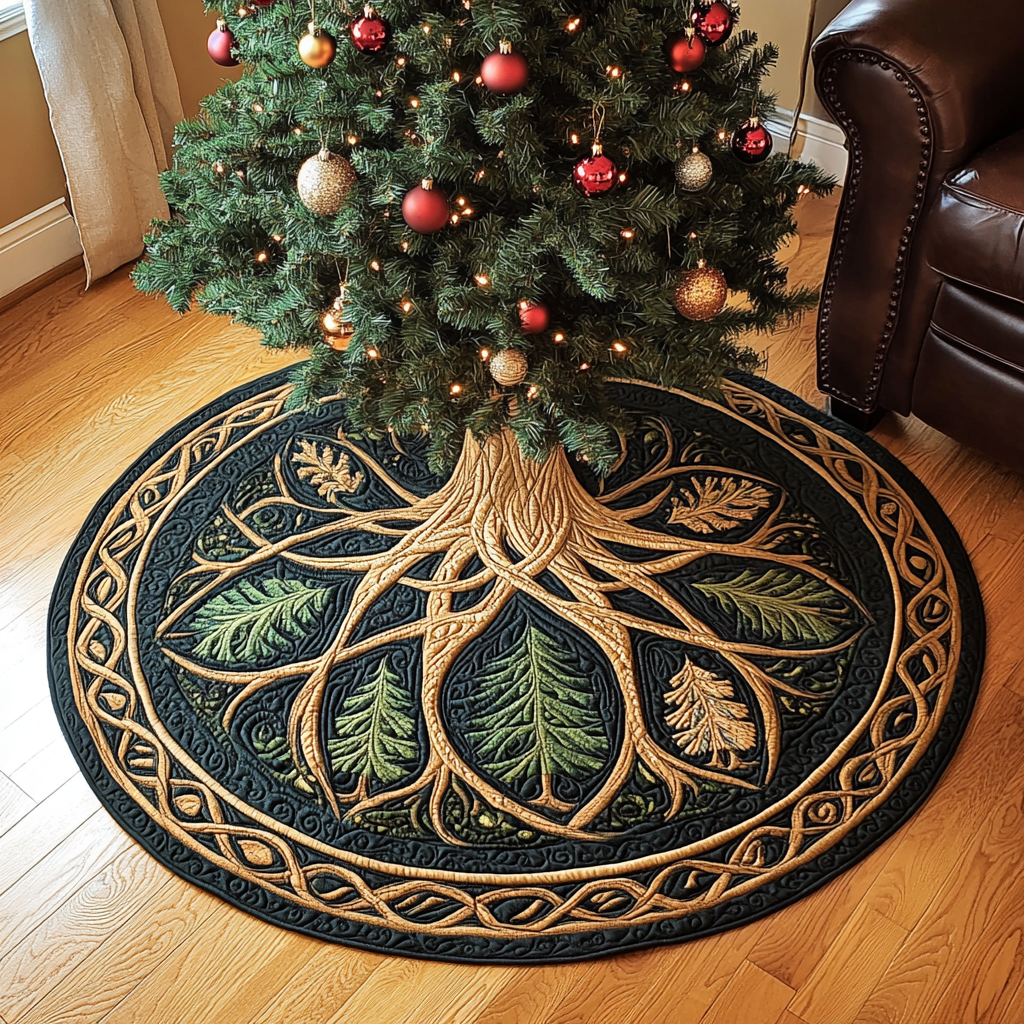 Tree Of Life TAI101224634 Quilted Tree Skirt