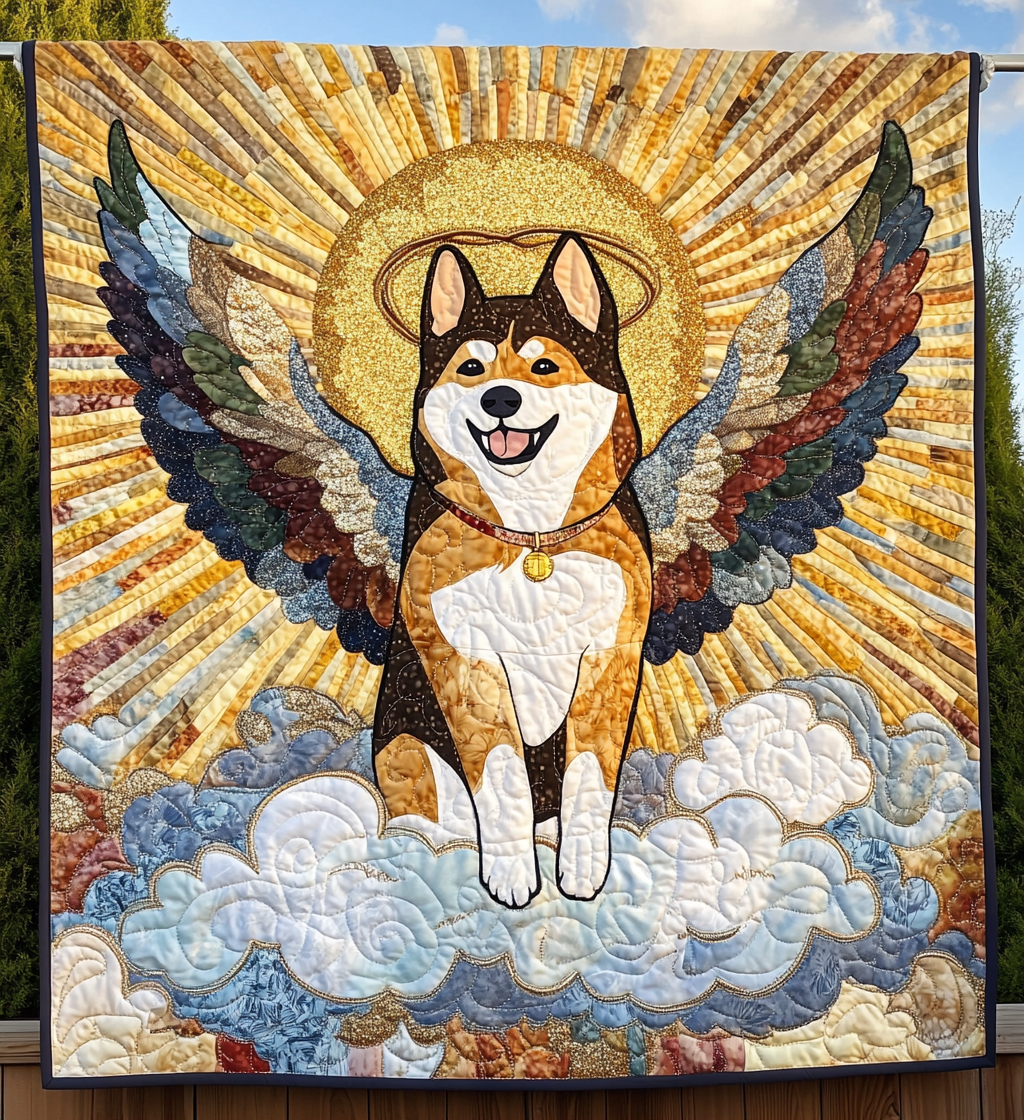 Akita Angel DAI090125191 Quilt Blanket