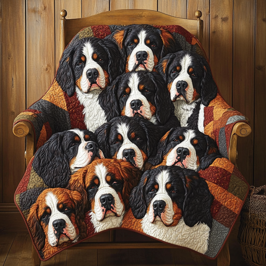 Bernese Mountain Dogs TAI111124243 Quilt Blanket