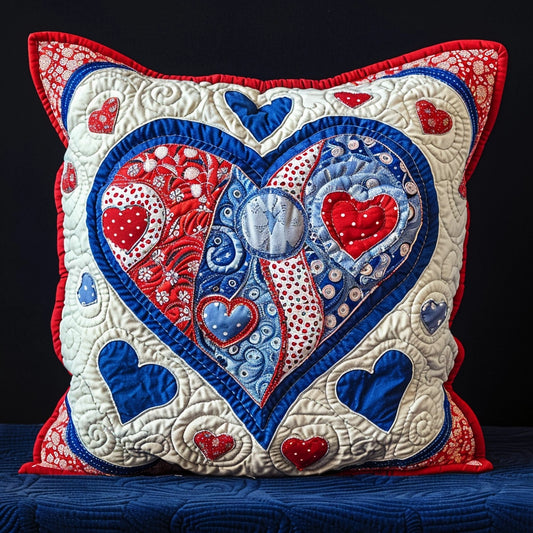 Heart TAI240424157 Quilted Pillow Case