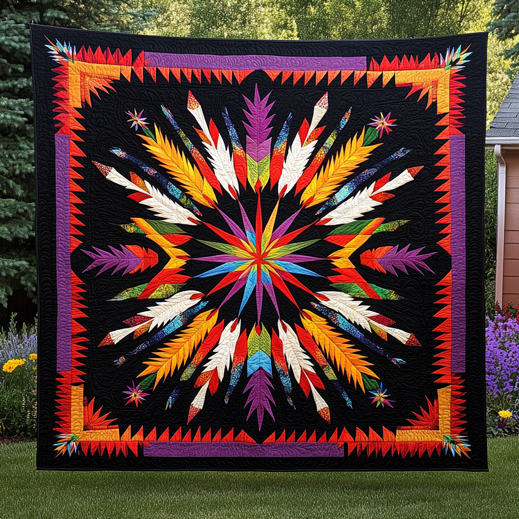 Native Feather TAI091024163 Quilt Blanket