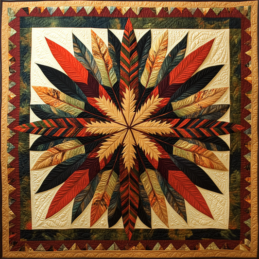 Native American Feather Star DAI171224069 Quilt Blanket