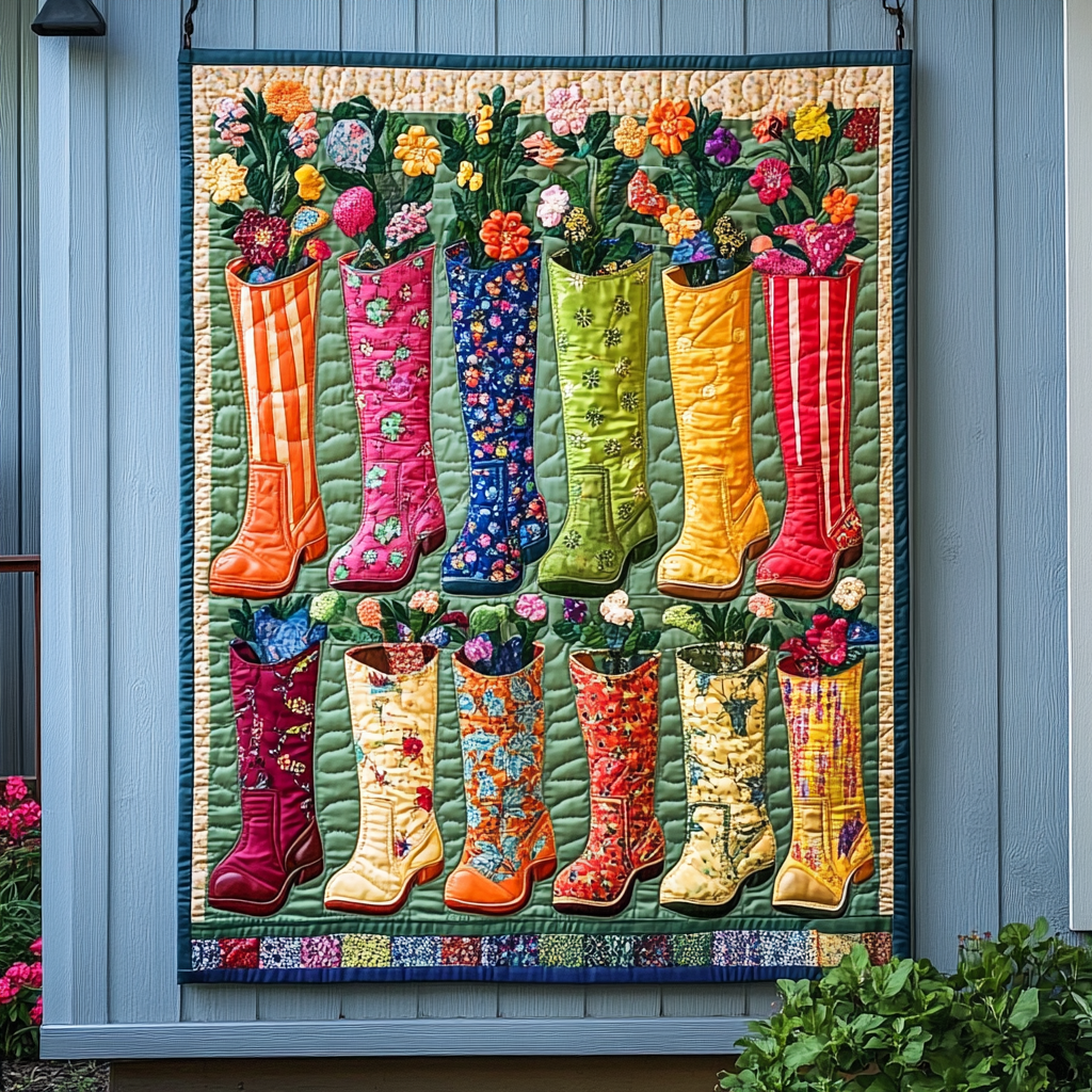 Garden Boots DAI281124065 Quilt Blanket