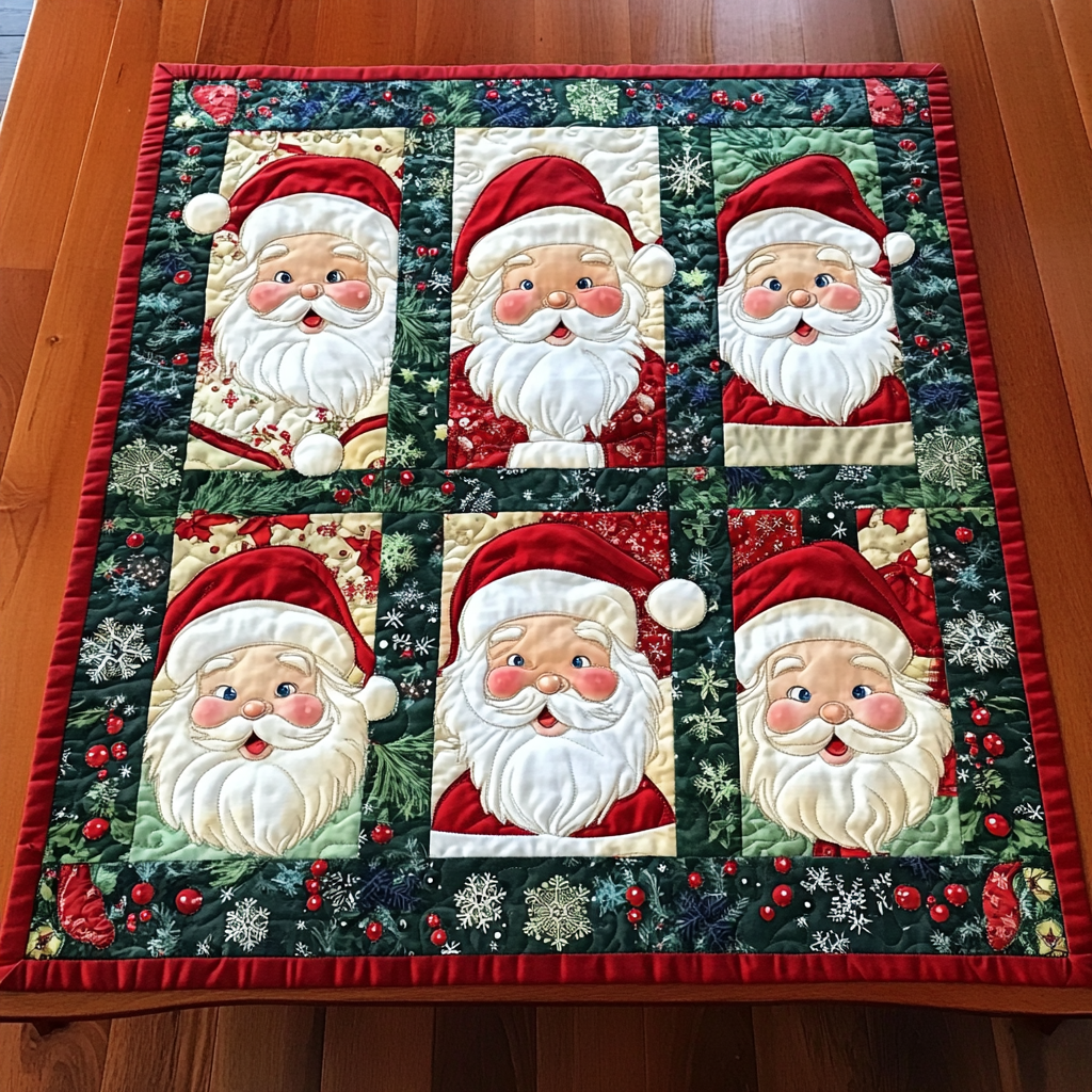 Christmas Santa TAI040924436 Quilted Placemats