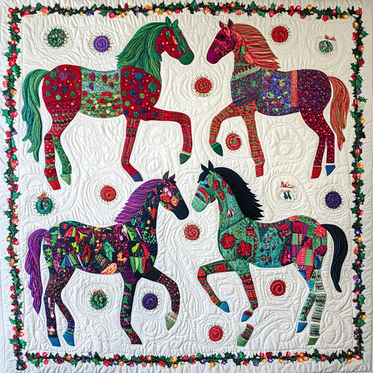 Christmas Horse TAI091024100 Quilt Blanket