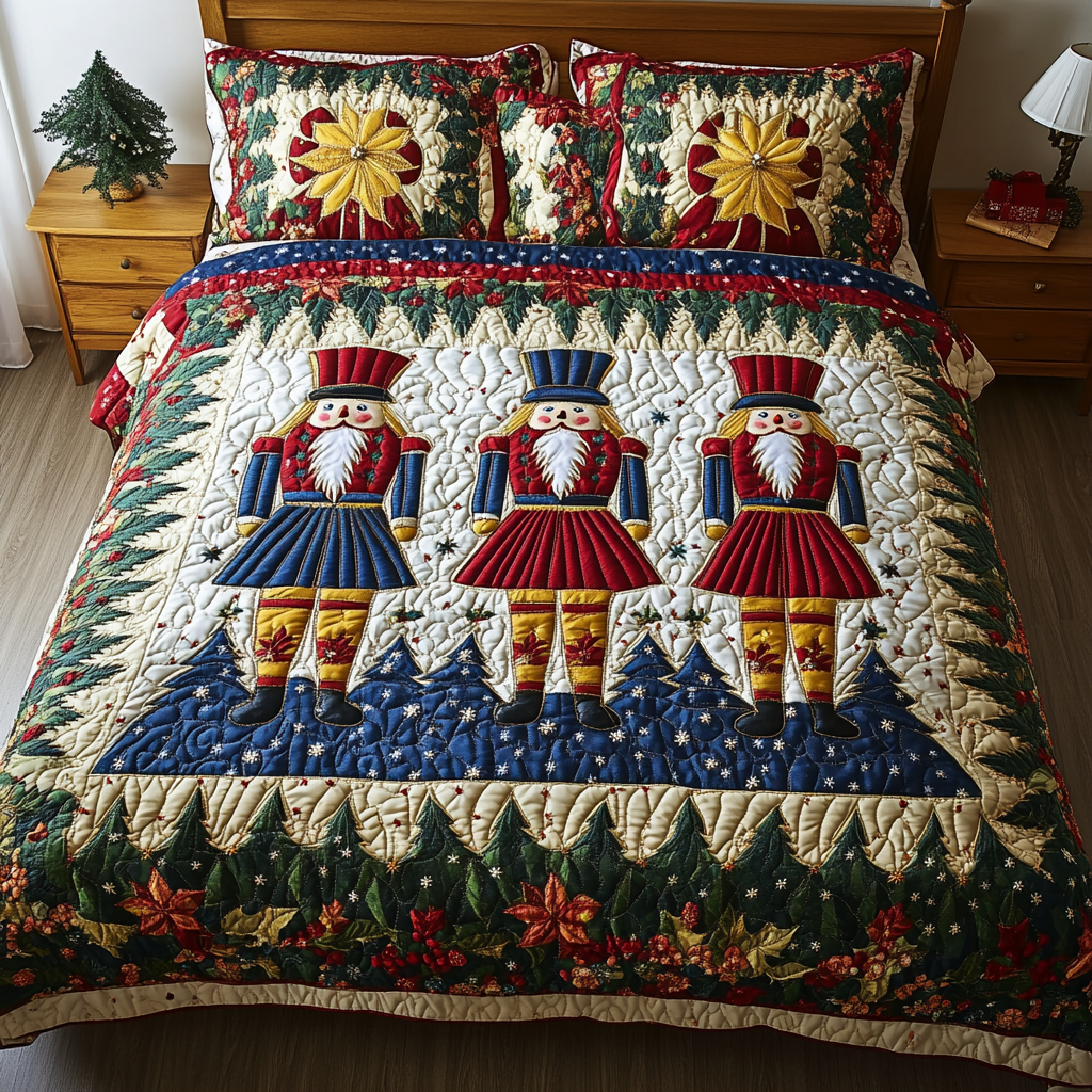 Christmas Nutcracker TAI181024068 Quilt Bedding Set