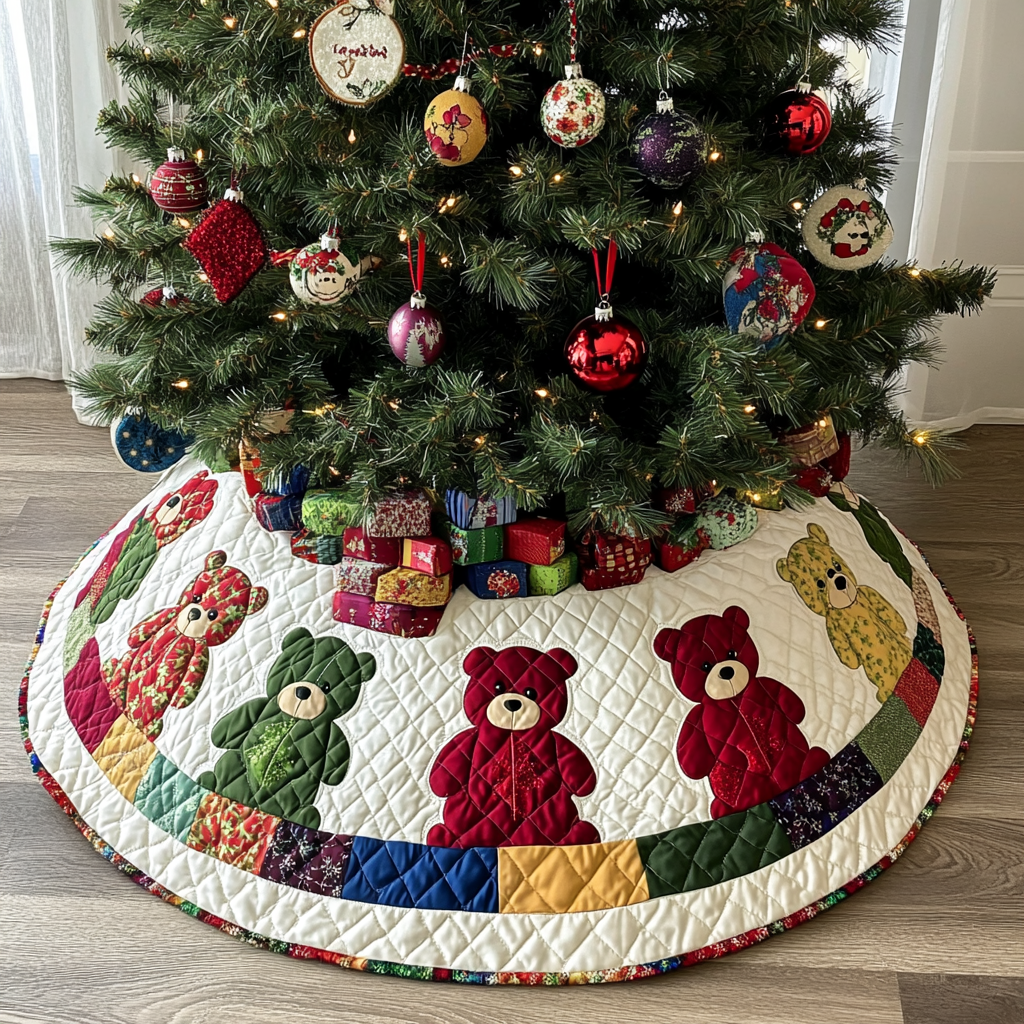 Teddy Bear DAI090924059 Quilted Tree Skirt