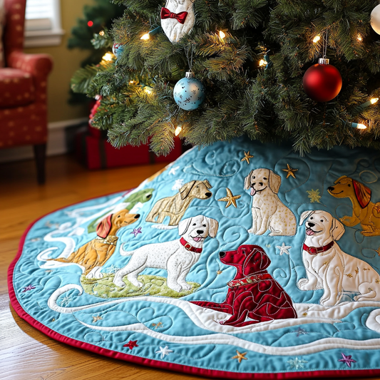 Dog DAI090924069 Quilted Tree Skirt