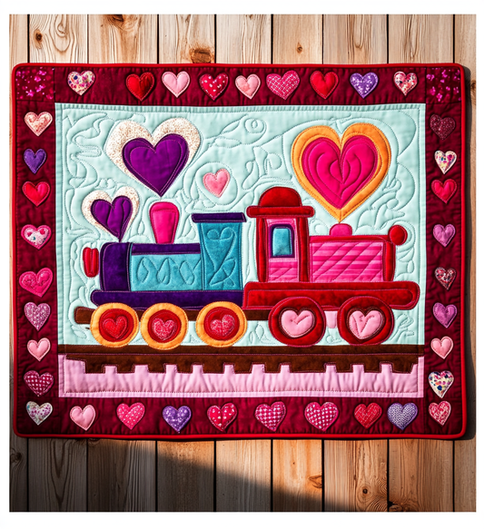 Valentine Train DAI241224012 Quilted Placemats