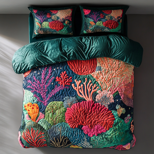 Coral Reef DAI150125262 Quilt Bedding Set