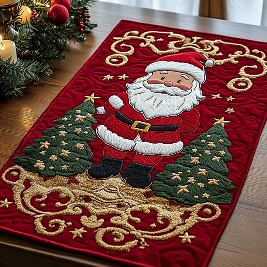 Christmas Santa TAI111124313 Quilted Table Runner