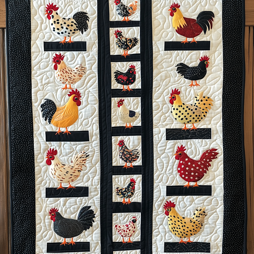 Chicken TAI041024456 Quilt Blanket