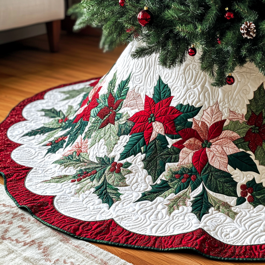 Poinsettia DAI230924014 Quilted Tree Skirt