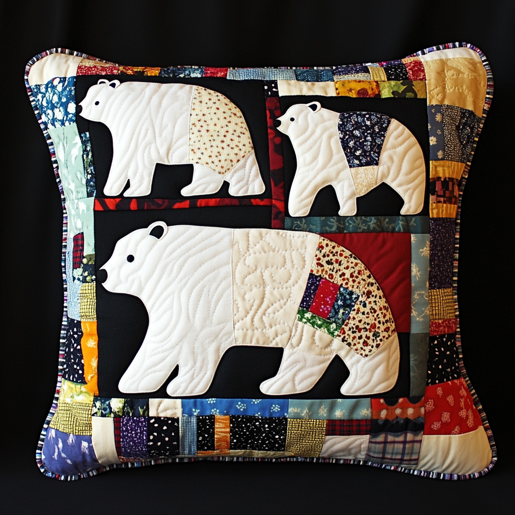 Polar Bear TAI130824170 Quilted Pillow Case