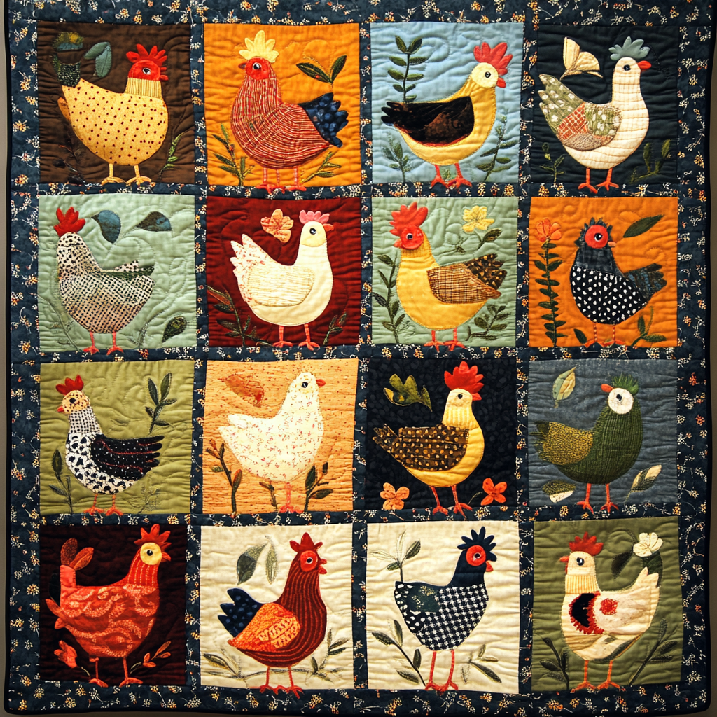 Chicken DAI130824064 Quilt Blanket