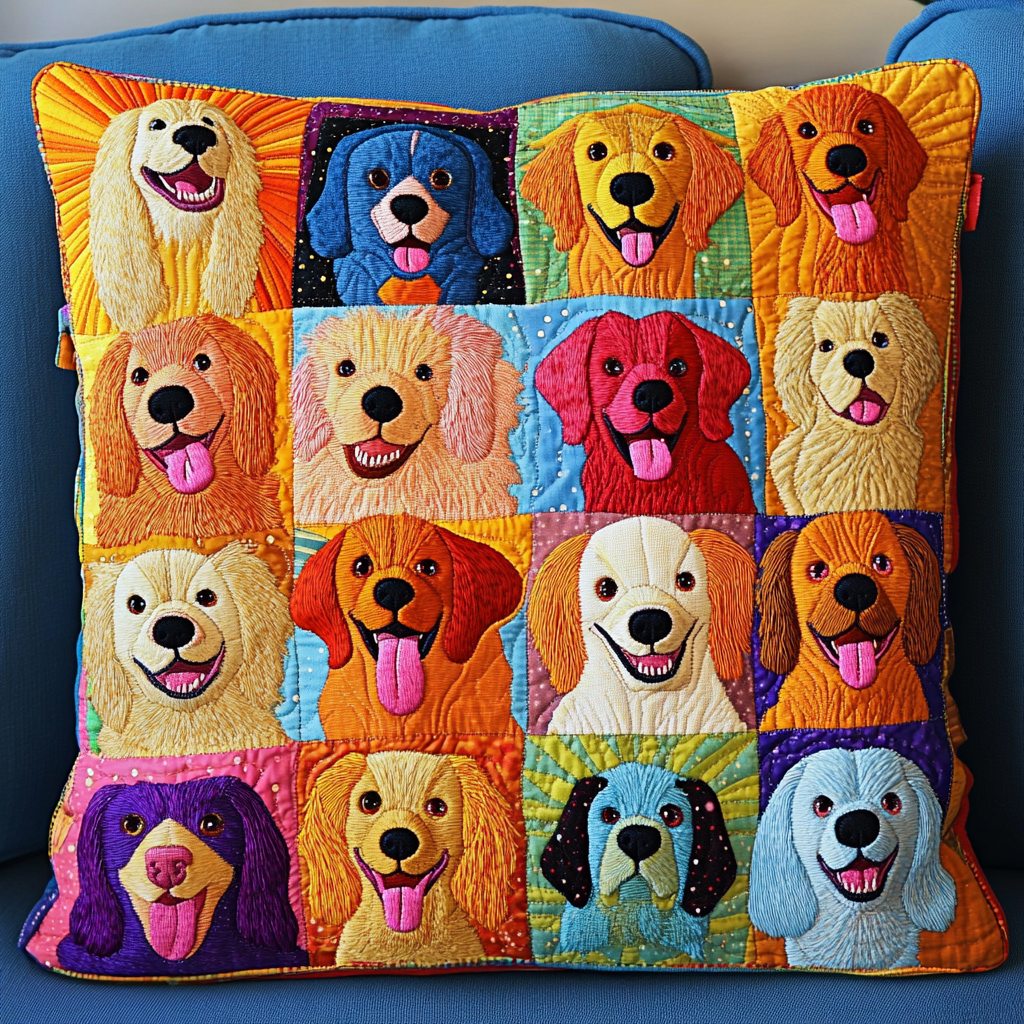 Spaniel TAI181024589 Quilted Pillow Case