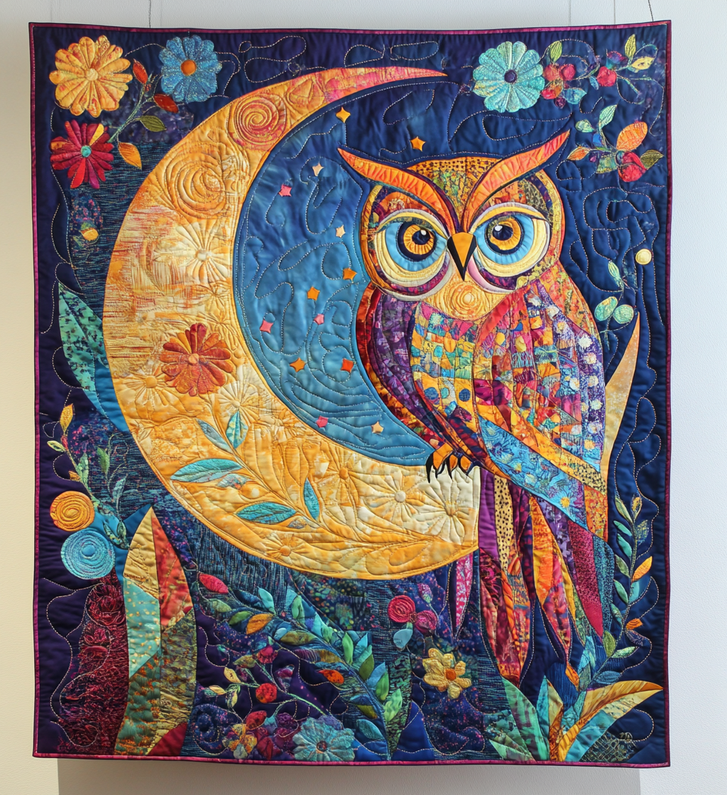 Celestial Owl DAI301224040 Quilt Blanket