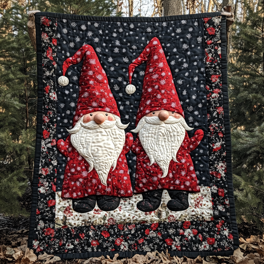 Christmas Gnome TAI260924081 Quilt Blanket