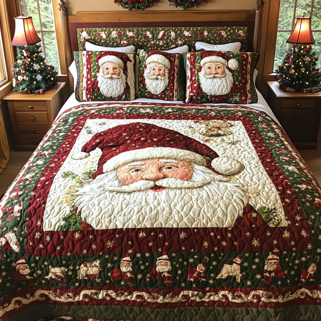 Christmas Santa TAI181024192 Quilt Bedding Set