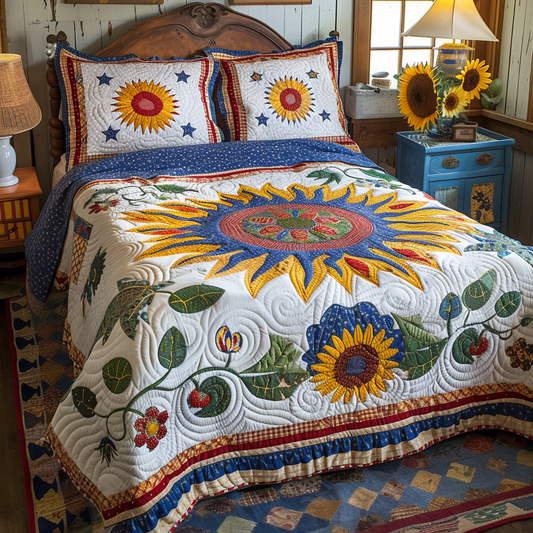 Sunflower TAI100724061 Quilt Bedding Set