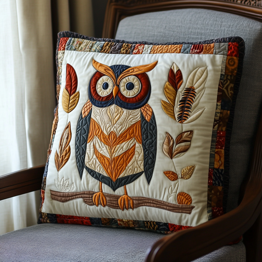 Owl DAI171224154 Quilted Pillow Case