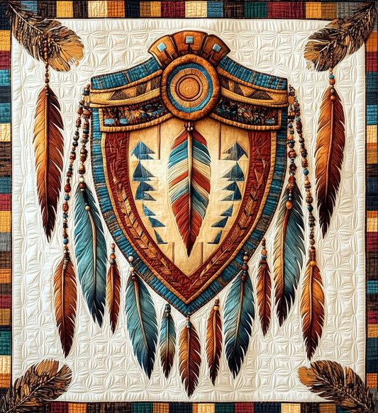 Native American Shield DAI101224059 Quilt Blanket