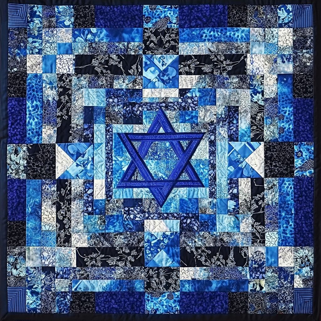 Jewish Star TAI091024138 Quilt Blanket