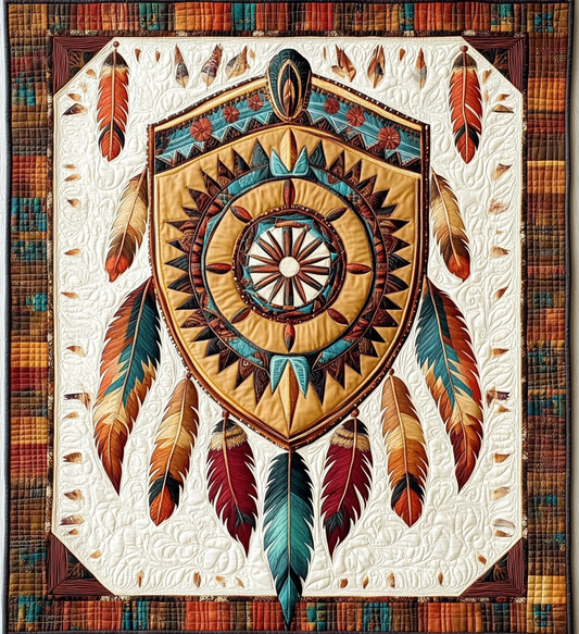 Native American Shield DAI101224061 Quilt Blanket