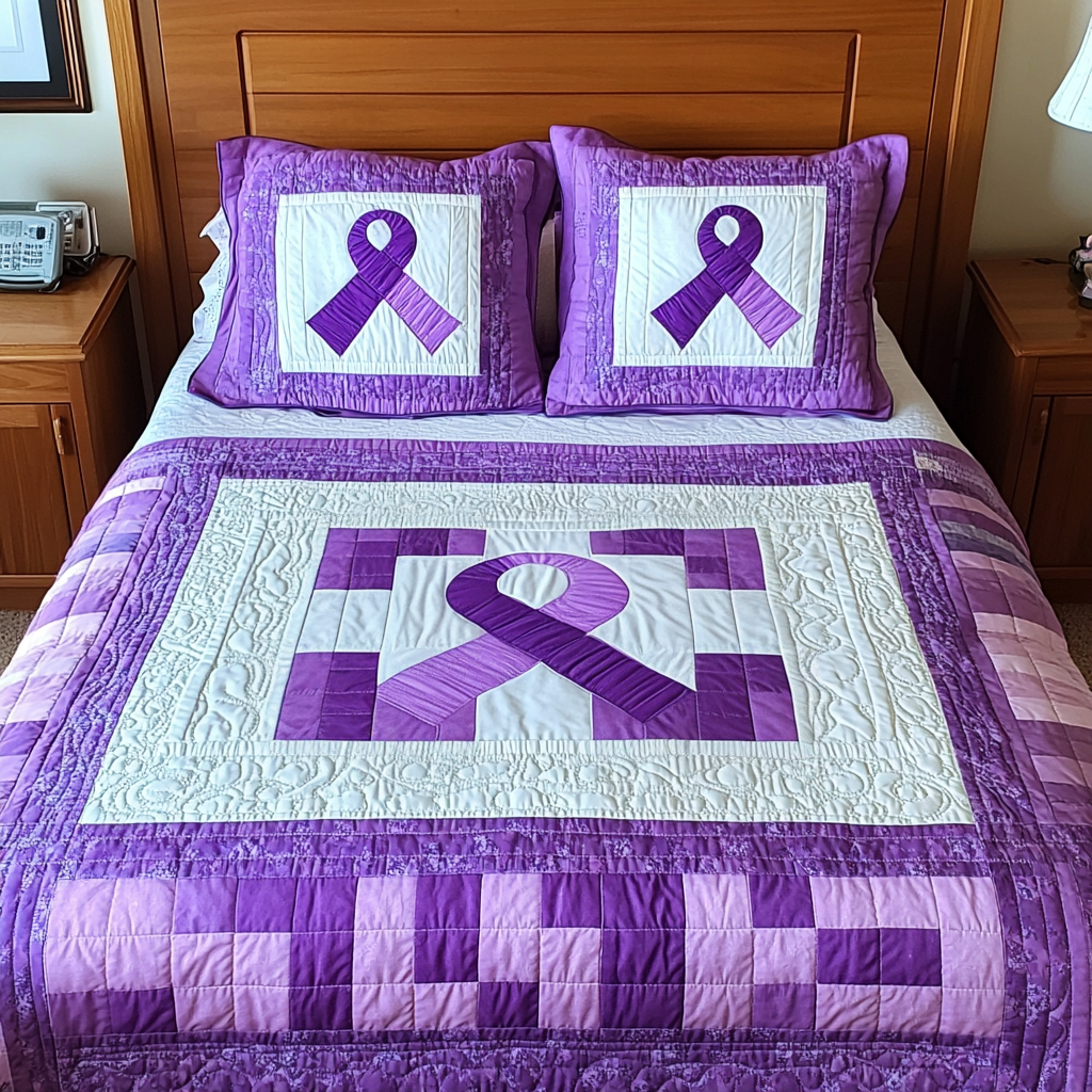 Breast Cancer Ribbon DAI040225184 Quilt Bedding Set – Charming Favor