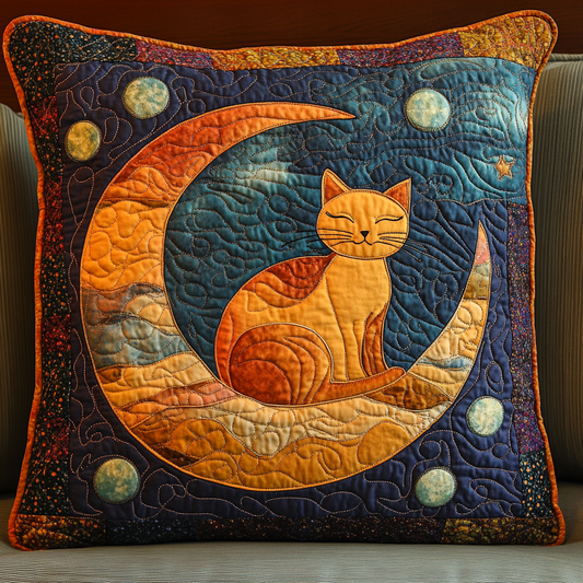 Celestial Cat DAI301224207 Quilted Pillow Case