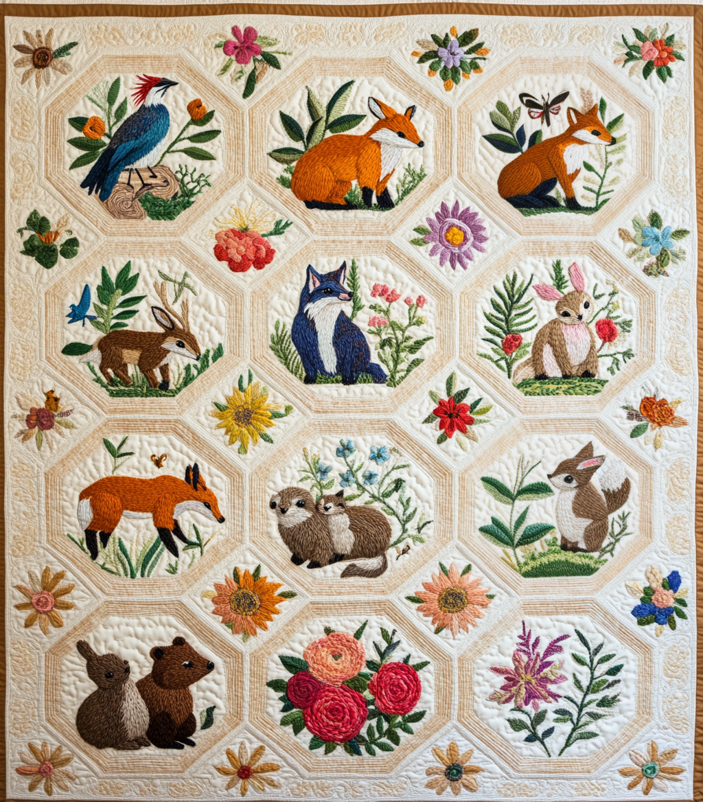 Woodland Whimsy DAI221024016 Quilt Blanket