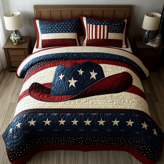 Patriotic Cowboy Hat DAI280824281 Quilt Bedding Set