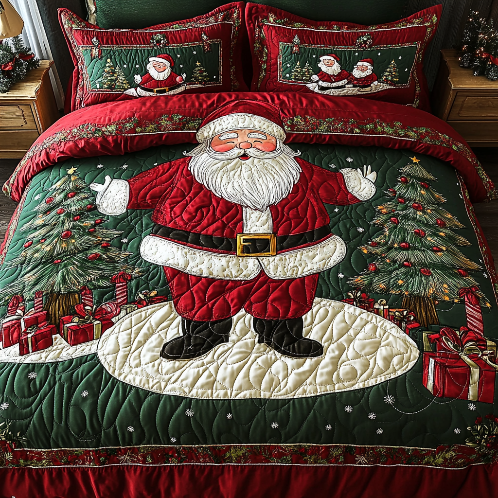 Christmas Santa TAI201124099 Quilt Bedding Set