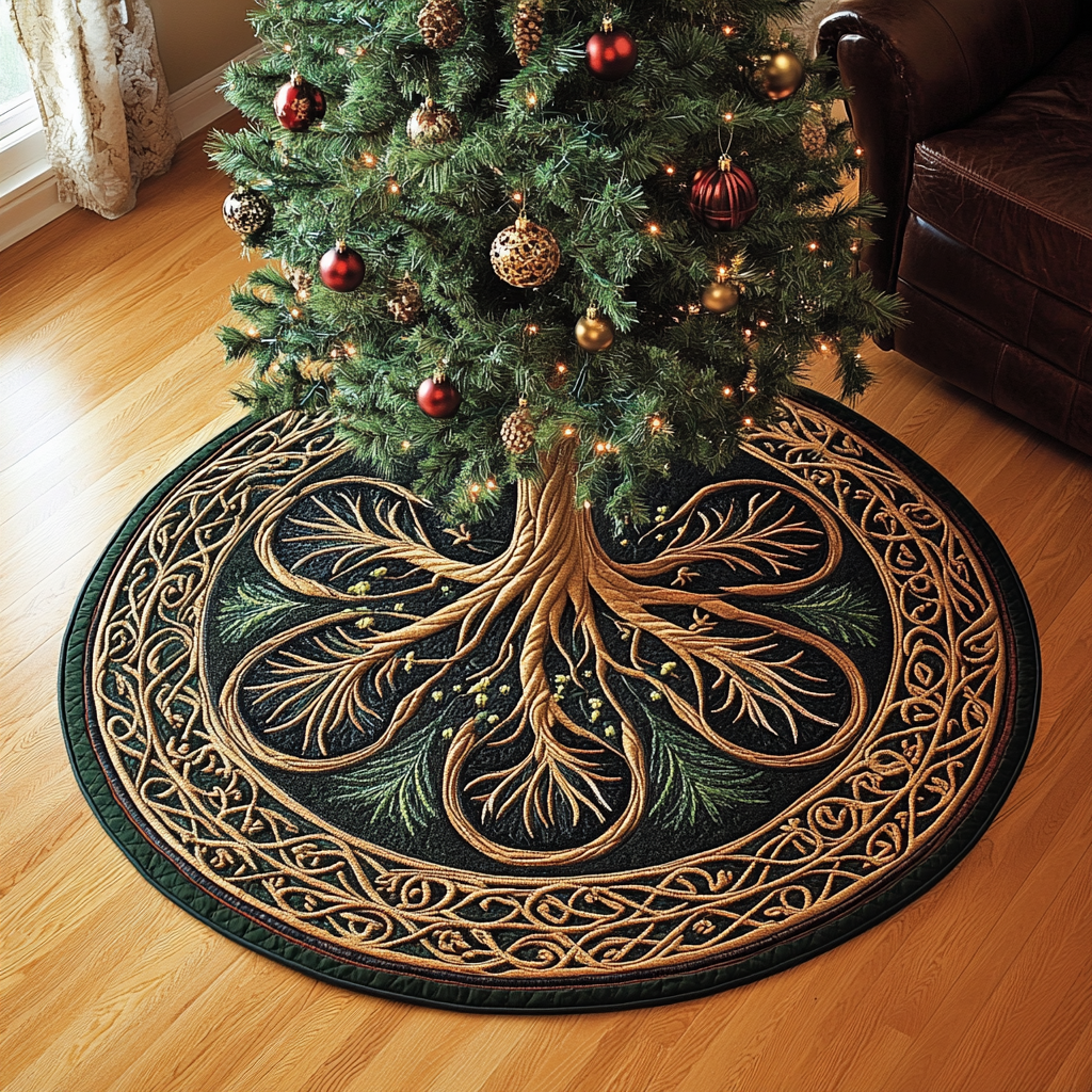 Tree Of Life TAI101224633 Quilted Tree Skirt