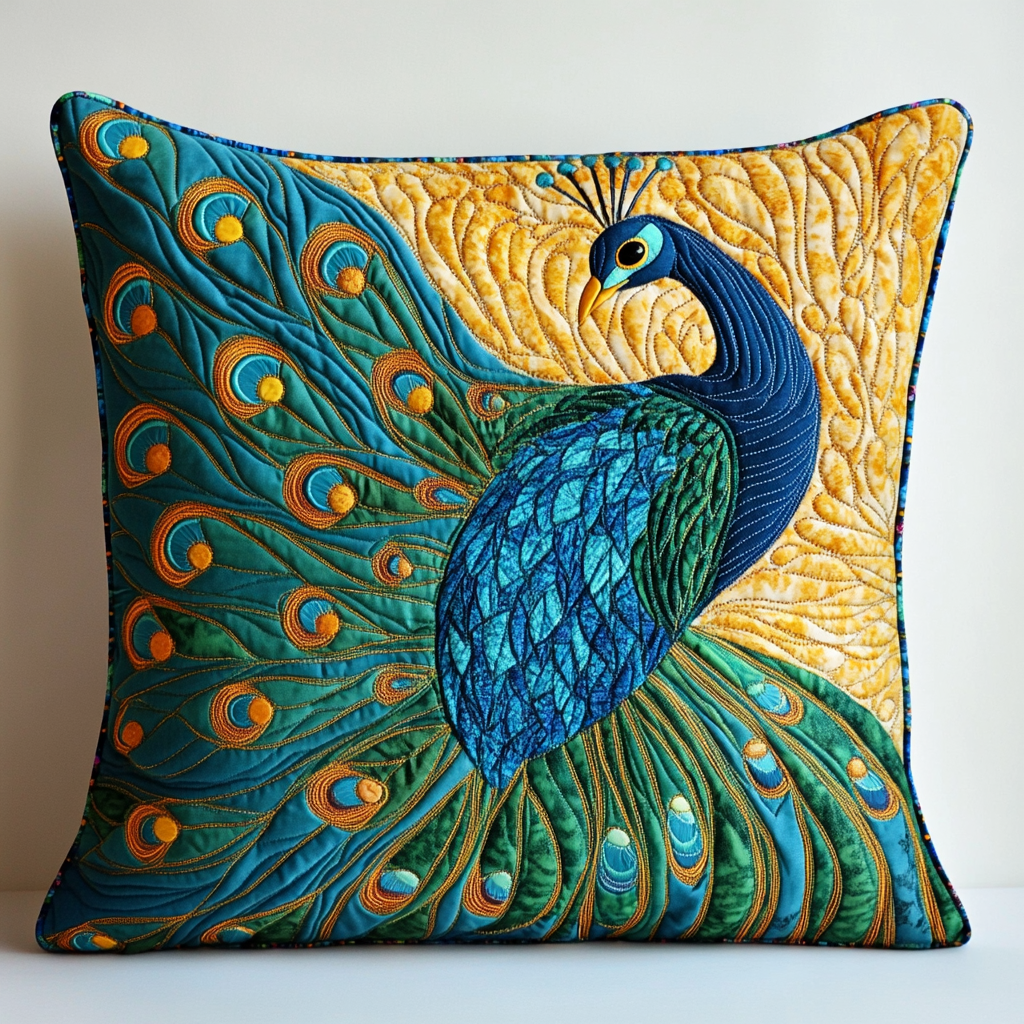 Peacock DAI230924146 Quilted Pillow Case