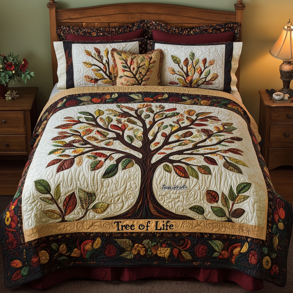 Tree Of Life TAI101224537 Quilt Bedding Set