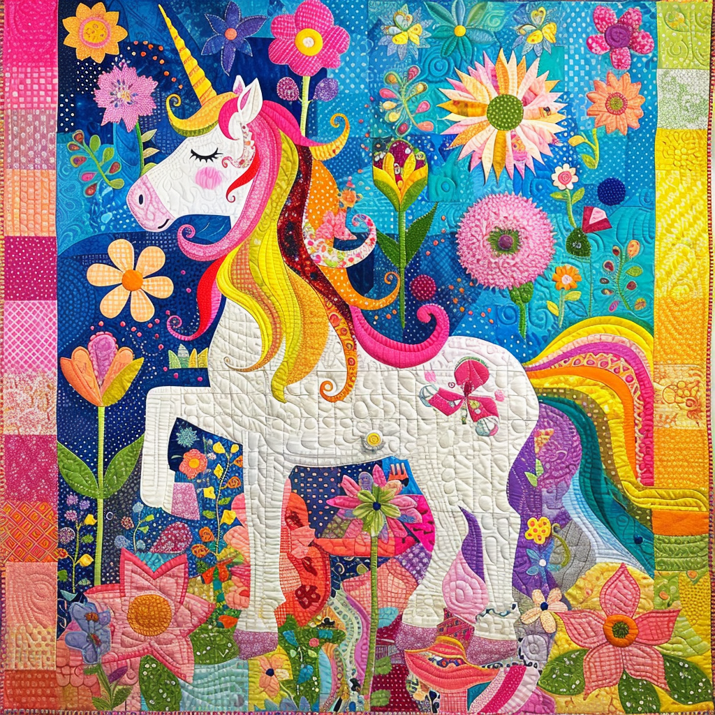 Unicorn DAI010824076 Quilt Blanket